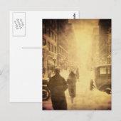  stadsbeeld van Kansas in Sepia Briefkaart (Voorkant / Achterkant)