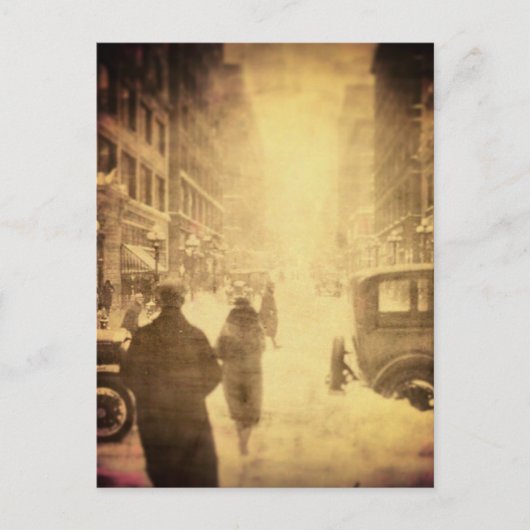  stadsbeeld van Kansas in Sepia Briefkaart (Voorkant)