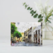 Stadsbeeld van Las Palmas de Gran Canaria. Briefkaart (Staand voorkant)