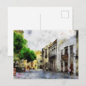 Stadsbeeld van Las Palmas de Gran Canaria. Briefkaart (Voorkant / Achterkant)