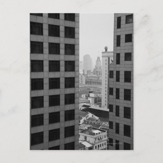 Stadsbeeld van Shanghai, China Briefkaart (Voorkant)