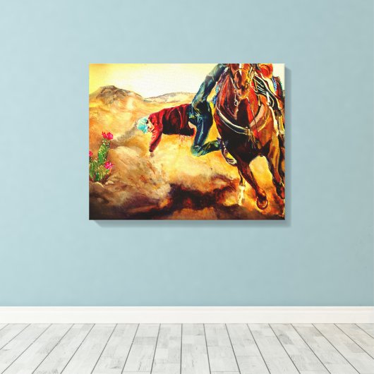 "Stadsbewoner" Canvas Afdruk (Insitu (Houten vloer))