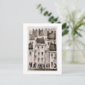 Stadsbewoners Aquarel Art 2Briefkaart Briefkaart (Staand voorkant)