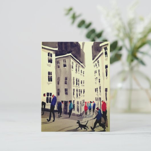 Stadsbewoners Art Briefkaart (Staand voorkant)