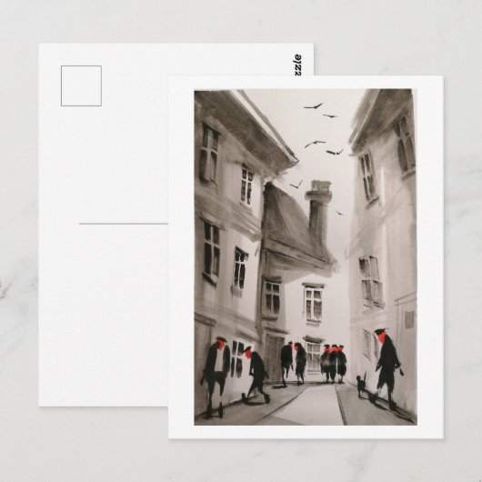 Stadsbewoners Art Briefkaart 12 (Voorkant / Achterkant)