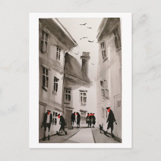 Stadsbewoners Art Briefkaart 12 (Voorkant)