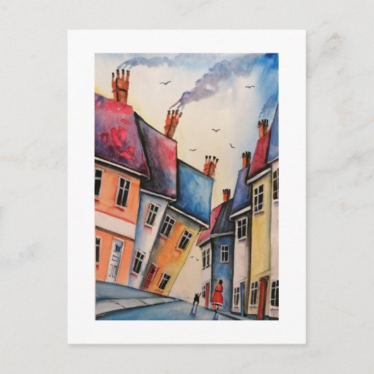 Stadsbewoners Art Briefkaart 5 (Voorkant)