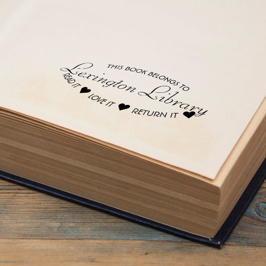 Stadsbibliotheek Lees het, hou ervan, geef het ter Zelfinktende Stempel