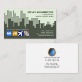 Stadsbouw Silhouette Logistics Transportation Visitekaartje (Voorkant / Achterkant)