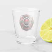Stadsbrandweer Logo Shot Glas (Achterkant)