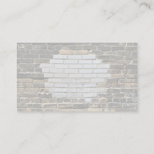 Stadsbrick-muur opgepakt visitekaartje (Achterkant)
