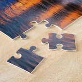 Stadsbrug in de schemering legpuzzel (Zijkant)