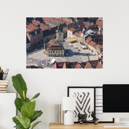 Stadscentrum Brasov Poster (Thuiskantoor)