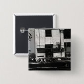 Stadscentrum in de VS Vierkante Button 5,1 Cm (Voorkant /achterkant)
