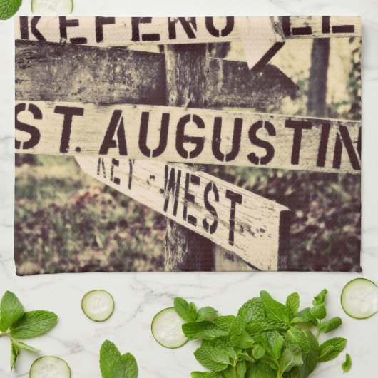 Stadscentrum in Florida Theedoek (Gevouwen)