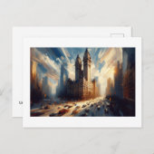 Stadscentrum van Ontario Briefkaart (Voorkant / Achterkant)