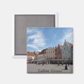 Stadscentrum van Tallinn Magnet (Voorkant / Achterkant)