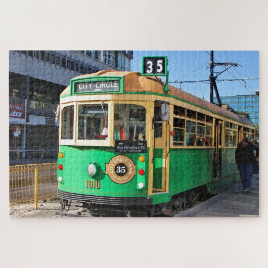 Stadscirkeltram, Melbourne, Victoria, Australië Legpuzzel (Horizontaal)