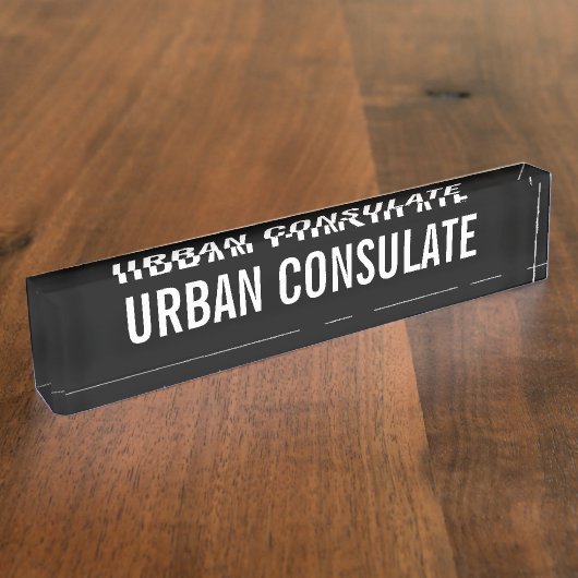 Stadsconsulaat Naambordje (Zijkant)