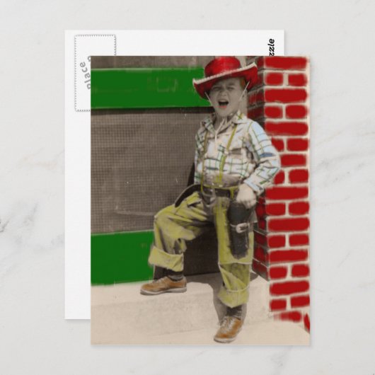 stadscowboy briefkaart (Voorkant / Achterkant)