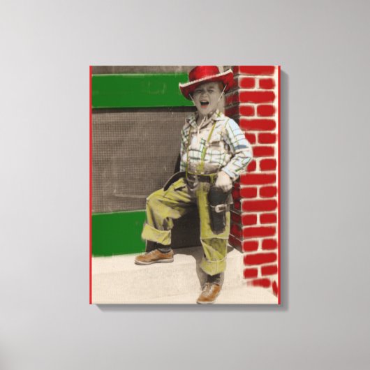stadscowboy canvas afdruk (Voorkant)