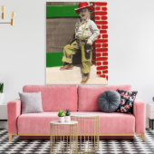 stadscowboy canvas afdruk (Insitu (Woonkamer))