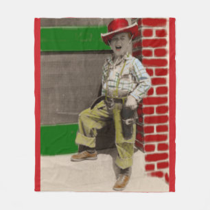 stadscowboy fleece deken
