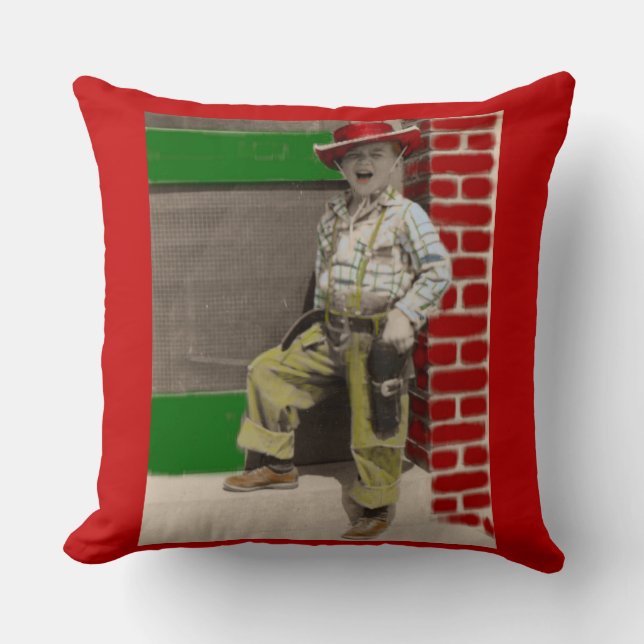 stadscowboy kussen (Voorkant)