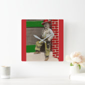 stadscowboy vierkante klok (Huis)