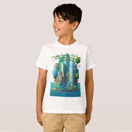 Stadscycling T-shirt (Voorkant volledig)