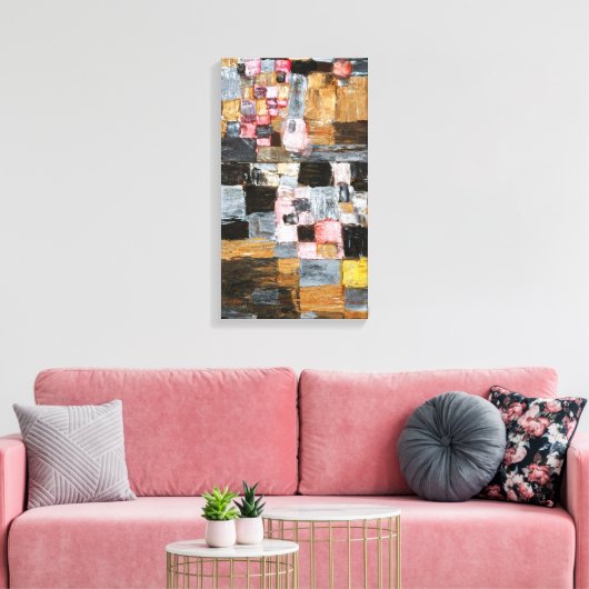Stadsesluiting | Paul Klee | Canvas Afdruk (Insitu (Woonkamer))