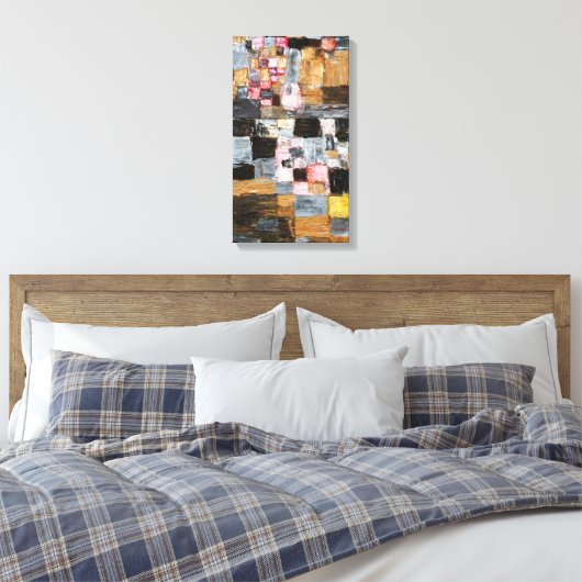 Stadsesluiting | Paul Klee | Canvas Afdruk (Insitu (Slaapkamer))