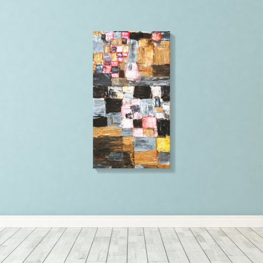 Stadsesluiting | Paul Klee | Canvas Afdruk (Insitu (Houten vloer))