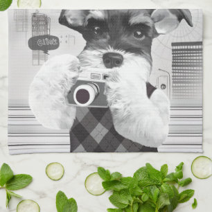 Stadsfotograaf: Schnauzer in Taipei City Theedoek