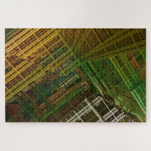 Stadsfractale puzzel legpuzzel