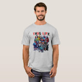 Stadsgebonden Cartoon T-shirt (Voorkant volledig)