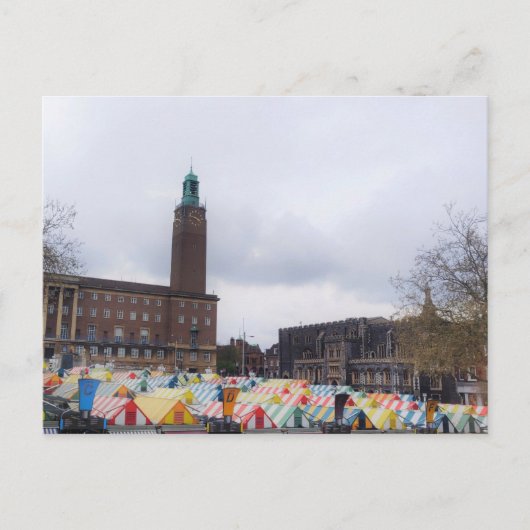 Stadsgebouw Norwich Briefkaart (Voorkant)