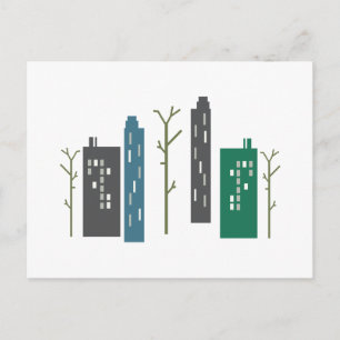 Stadsgebouwen Briefkaart
