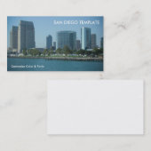 Stadsgebouwen en haven - San Diego Visitekaartje (Voorkant / Achterkant)