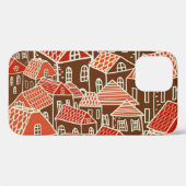  stadsgebouwen naadloos patroon Case-Mate iPhone case (Achterkant (horizontaal))