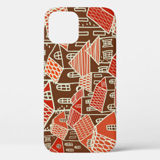 stadsgebouwen naadloos patroon Case-Mate iPhone case