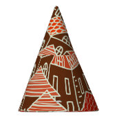  stadsgebouwen naadloos patroon feesthoedjes (Rechts)