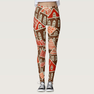  stadsgebouwen naadloos patroon leggings
