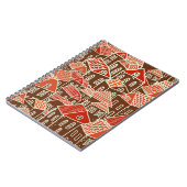  stadsgebouwen naadloos patroon notitieboek (Linkerzijde)