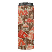  stadsgebouwen naadloos patroon thermosbeker (Achterkant)