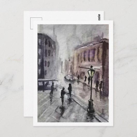 Stadsgezicht Briefkaart (Voorkant / Achterkant)