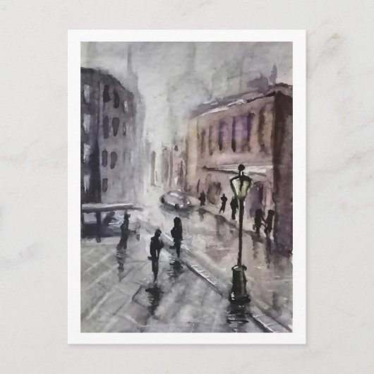 Stadsgezicht Briefkaart (Voorkant)