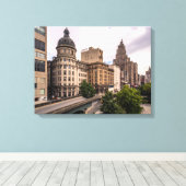 stadsgezicht  canvas afdruk (Insitu (Houten vloer))