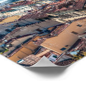 Stadsgezicht Florence - Ponte Vecchio over rivier  Poster (Hoek)