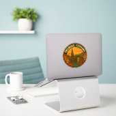 Stadsgezicht Freiburg Duitsland Sticker (Laptop op bureau)